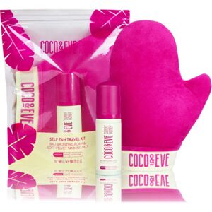 Coco & Eve Sunny Honey Ultimate Glow Travel Kit samoopaľovacia pena s aplikačnou rukavicou Medium 60 ml