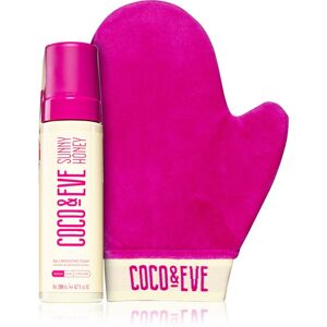Coco & Eve Sunny Honey Ultimate Glow Kit samoopaľovacia pena s aplikačnou rukavicou Medium 200 ml