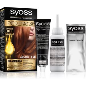 Syoss Oleo Intense permanentná farba na vlasy 6-76 Warm Copper (výhodné balenie) odtieň