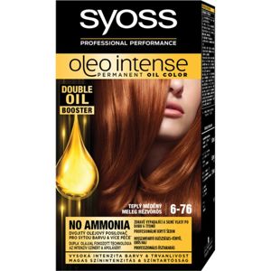 Syoss Oleo Intense permanentná farba na vlasy s olejom odtieň 6-76 Warm Copper 1 ks