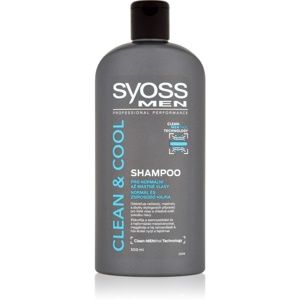 Syoss Men Clean & Cool šampón pre normálne až mastné vlasy 500 ml