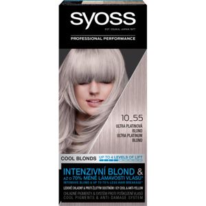 Syoss Cool Blonds permanentná farba na vlasy odtieň 10-55 Ultra platinum blond