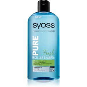 Syoss Pure Fresh osviežujúci micelárny šampón pre normálne vlasy 500 ml
