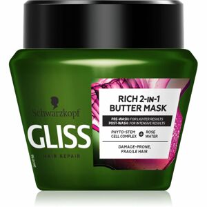 Schwarzkopf Gliss Rich 2-IN-1 Butter regeneračná maska pre krehké vlasy 300 ml