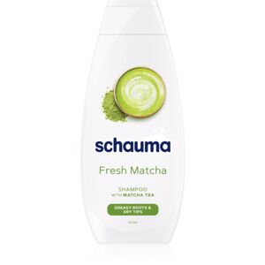 Schwarzkopf Schauma Fresh Matcha čiastiaci detoxikačný šampón pre mastnú vlasovú pokožku a suché končeky 400 ml