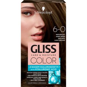 Schwarzkopf Gliss Color permanentná farba na vlasy odtieň 6-0 Natural Light Brown