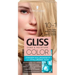 Schwarzkopf Gliss Color permanentná farba na vlasy odtieň 10-1 Ultra Light Pearly Blonde