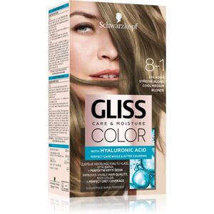 Schwarzkopf Gliss Color permanentná farba na vlasy odtieň 8-1 Cool Medium Blonde 1 ks