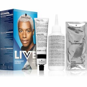Schwarzkopf LIVE Men permanentná farba na vlasy pre mužov odtieň U71 Silver Chrome