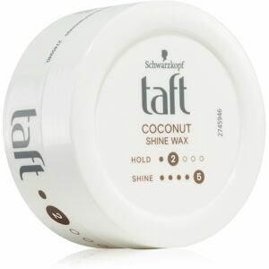 Schwarzkopf Taft Coconut Shine vosk na vlasy dodávajúci hydratáciu a lesk 75 ml