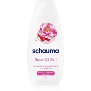 Schwarzkopf Schauma Rose Oil šampón a kondicionér 2 v1 pre jednoduché rozčesávanie vlasov 400 ml