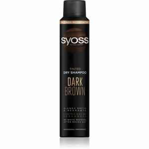 Syoss Dark Brown suchý šampón pre tmavé vlasy 200 ml