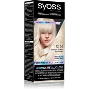 Syoss Color Metallic Collection permanentná farba na vlasy odtieň 12_53 Platinum Pearl 1 ks