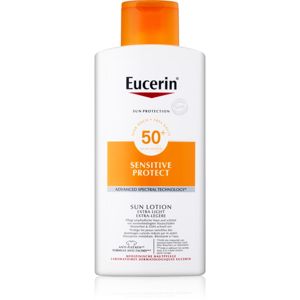 Eucerin Sun Sensitive Protect extra ľahké mlieko na opaľovanie SPF 50+ 400 ml