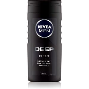 Nivea Men Deep sprchový gél na tvár, telo a vlasy 250 ml