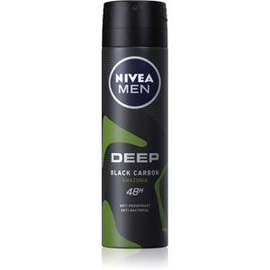 Nivea Men Deep antiperspirant v spreji pre mužov Black Carbon Amazonia 150 ml