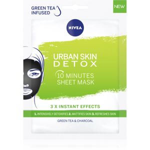 Nivea Urban Skin Detox čistiaca a detoxikačná maska s aktívnym uhlím 1 ks