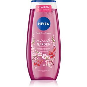 Nivea Miracle Garden Cherry Blossom & Pomegranate osviežujúci sprchový gél 250 ml