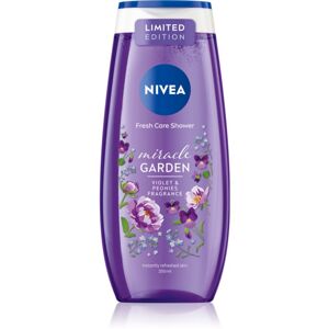 Nivea Miracle Garden Violet & Peonies osviežujúci sprchový gél 250 ml