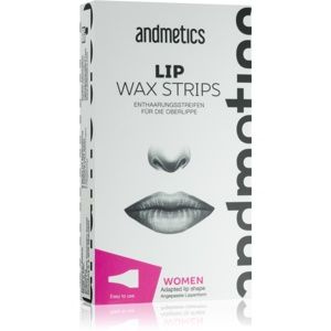 andmetics Wax Strips Lips voskové depilačné pásiky na hornú peru 16 ks