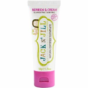 Jack N’ Jill Toothpaste prírodná zubná pasta pre deti príchuť Berries & Cream 50 g