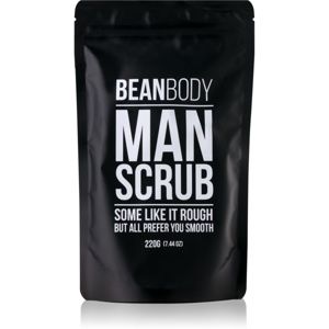 Bean Body Man vyhladzujúci telový peeling pre mužov 220 g