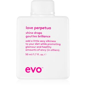EVO Love Perpetua Shine Drops rozjasňujúce tekuté kryštály pre nepoddajné a krepovité vlasy 50 ml