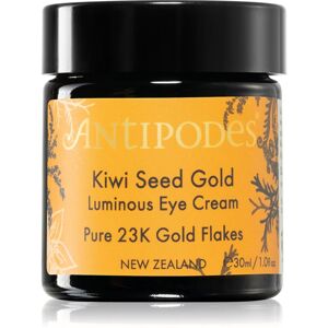 Antipodes Kiwi Seed Gold Luminous Eye Cream rozjasňujúci očný krém so zlatom 30 ml