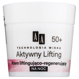 AA Cosmetics Age Technology Active Lifting nočný regeneračný spevňujúci krém 50+ 50 ml