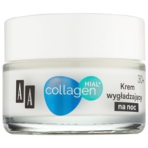 AA Cosmetics Collagen HIAL+ nočný vyhladzujúci krém 30+ 50 ml