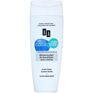 AA Cosmetics Collagen HIAL+ micelárna čistiaca voda na tvár a oči 200 ml