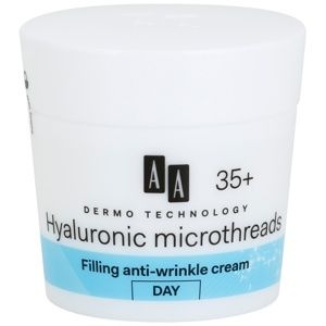 AA Cosmetics Dermo Technology Hyaluronic Microthreads vyplňujúci denný krém proti vráskam 35+ 50 ml