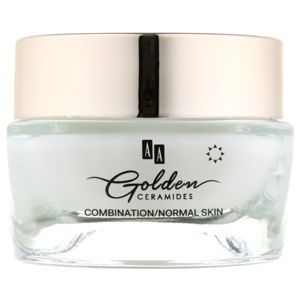 AA Cosmetics Golden Ceramides denný protivráskový krém s matným efektom 50 ml