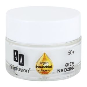 AA Cosmetics Oil Infusion2 Argan Inca Inchi 50+ denný liftingový krém proti vráskam 50 ml