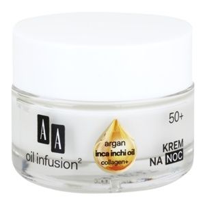 AA Cosmetics Oil Infusion2 Argan Inca Inchi 50+ nočný regeneračný krém s remodelujúcim účinkom 50 ml
