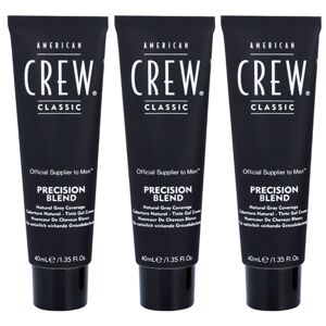 American Crew Classic Precision Blend farba na vlasy pre šedivé vlasy odtieň 7-8 Light 3x40 ml
