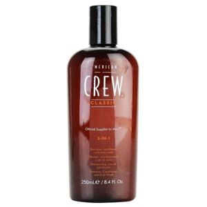 American Crew Hair & Body 3-IN-1 šampón, kondicionér a sprchový gél 3 v 1 pre mužov 250 ml