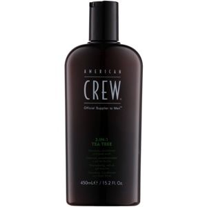 American Crew Hair & Body 3-IN-1 Tea Tree šampón, kondicionér a sprchový gél 3 v 1 pre mužov 450 ml