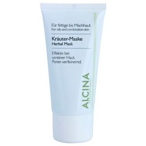 Alcina For Oily Skin bylinná maska proti lesknutiu pleti a rozšíreným pórom 50 ml