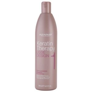 Alfaparf Milano Keratin Therapy Lisse Design hĺbkovo čistiaci šampón pre všetky typy vlasov 500 ml