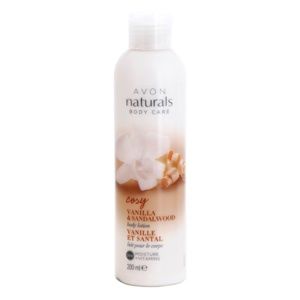 Avon Naturals Body telové mlieko s vanilkou a santalovým drevom 200 ml