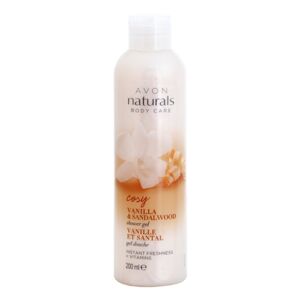 Avon Naturals Care osviežujúci sprchový gél s vanilkou a santalovým drevom 200 ml