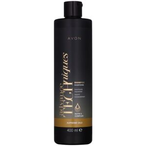 Avon Advance Techniques Supreme Oils intenzívne vyživujúci šampón s luxusnými olejmi pre všetky typy vlasov 400 ml