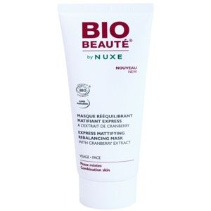 Bio Beauté by Nuxe Rebalancing zmatňujúca maska s brusnicovým extraktom pre stiahnuté póry 50 ml