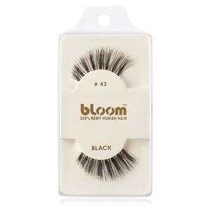 Bloom Natural nalepovacie mihalnice z prírodných vlasov No. 43 (Black) 1 cm