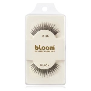 Bloom Natural nalepovacie mihalnice z prírodných vlasov No. 46 (Black) 1 cm