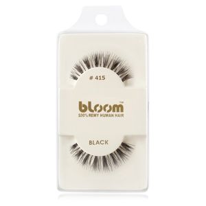 Bloom Natural nalepovacie mihalnice z prírodných vlasov No. 415 (Black) 1 cm