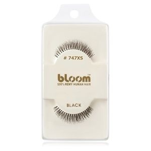 Bloom Natural nalepovacie mihalnice z prírodných vlasov No. 747XS (Black) 1 cm