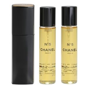 Chanel N°5 toaletná voda (1x plniteľná + 2x náplň) pre ženy 20 ml