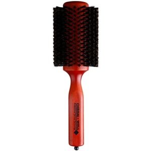 Chromwell Brushes Dark kefa na vlasy prírodné štetiny Ø 30 mm